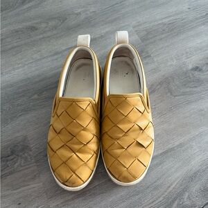 Bottega Veneta Intrecciato Weave yellow Leather sneakers men